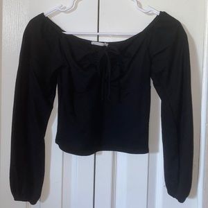 black off the shoulder